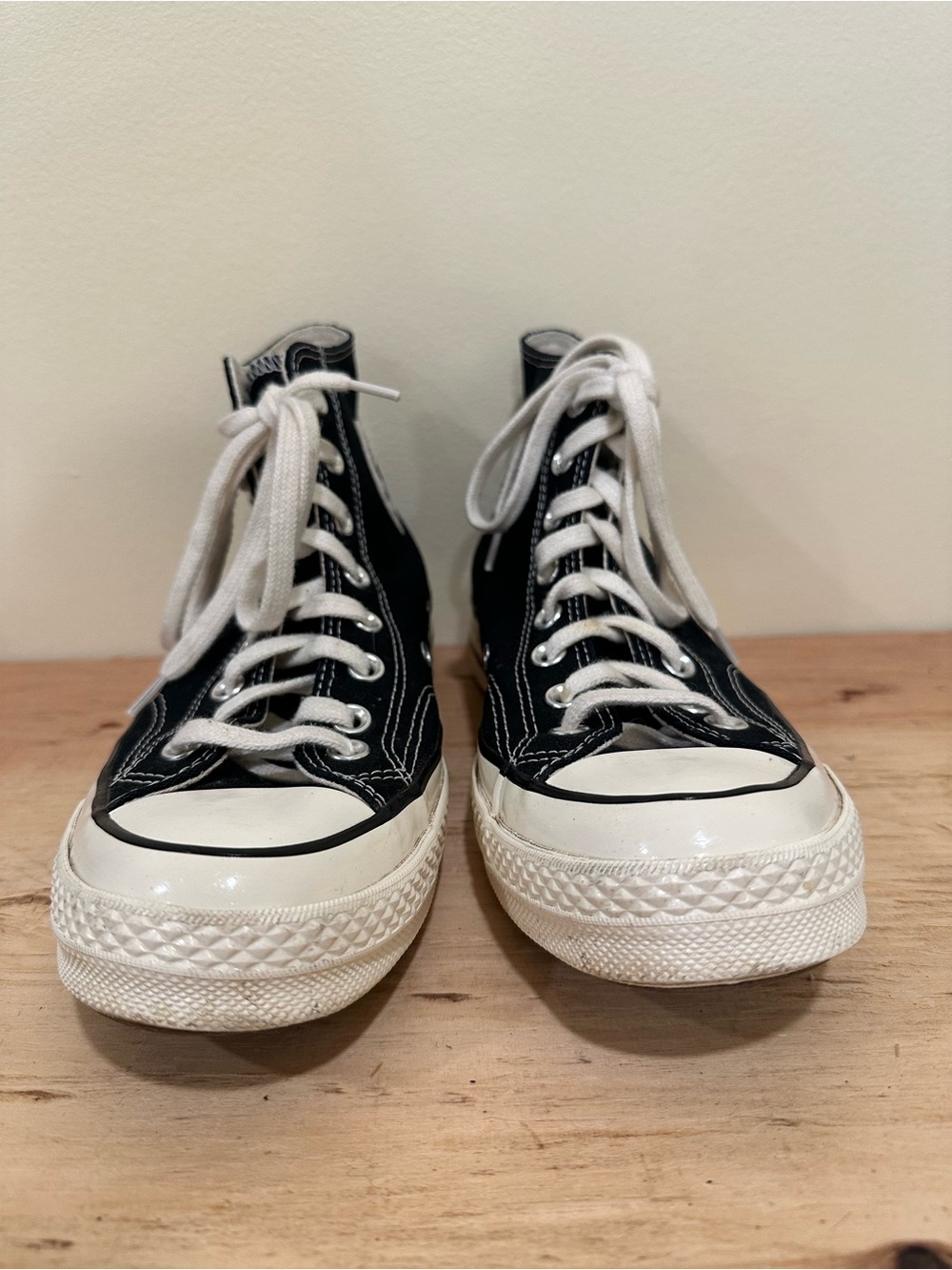 Converse Chuck 70 Black Lace Up Unisex Hightop Sneakers Mens 7 Ladies 9 - Picture 4 of 11